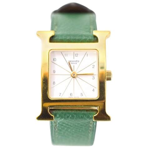 hermes watch green|Hermes Green Watch .